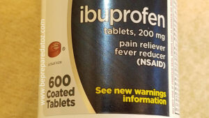 Ibuprofen bottle